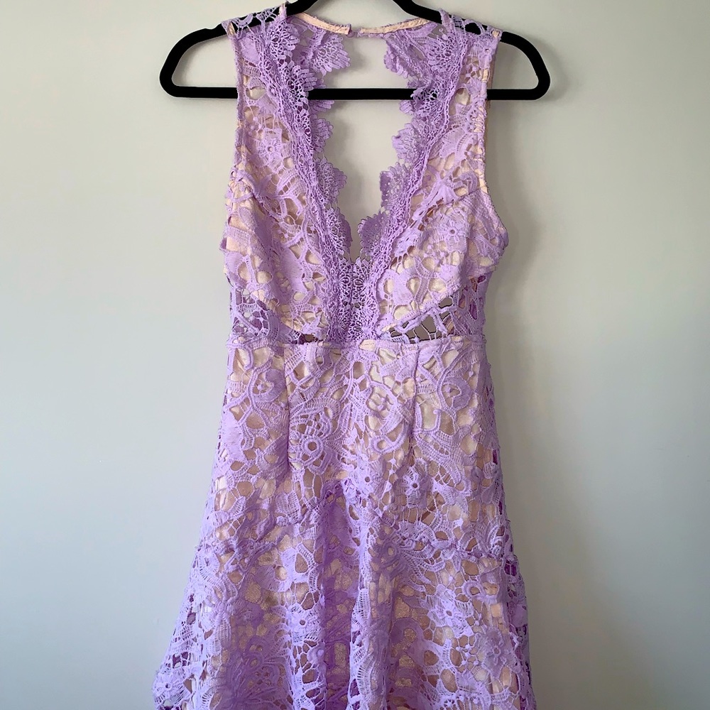 Lilac Lace Shein Dress- M